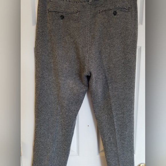 Betabrand Men's Yoga Dress Pants Tweed Like Wide Leg Size 36×32 Gray Black - Picture 11 of 17